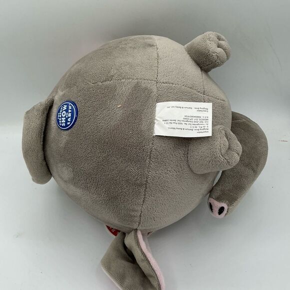 Ringling Bros Barnum & Bailey Circus Elephant Plush Round Gray 7” NWT - Picture 3 of 5